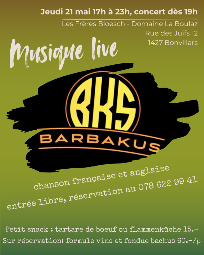 Concert Barbakus - 21 mai 2026